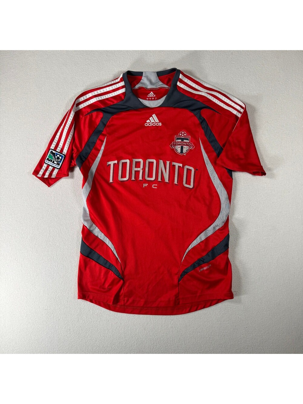 Y2K Adidas Toronto FC MLS Red Soccer Jersey Size L